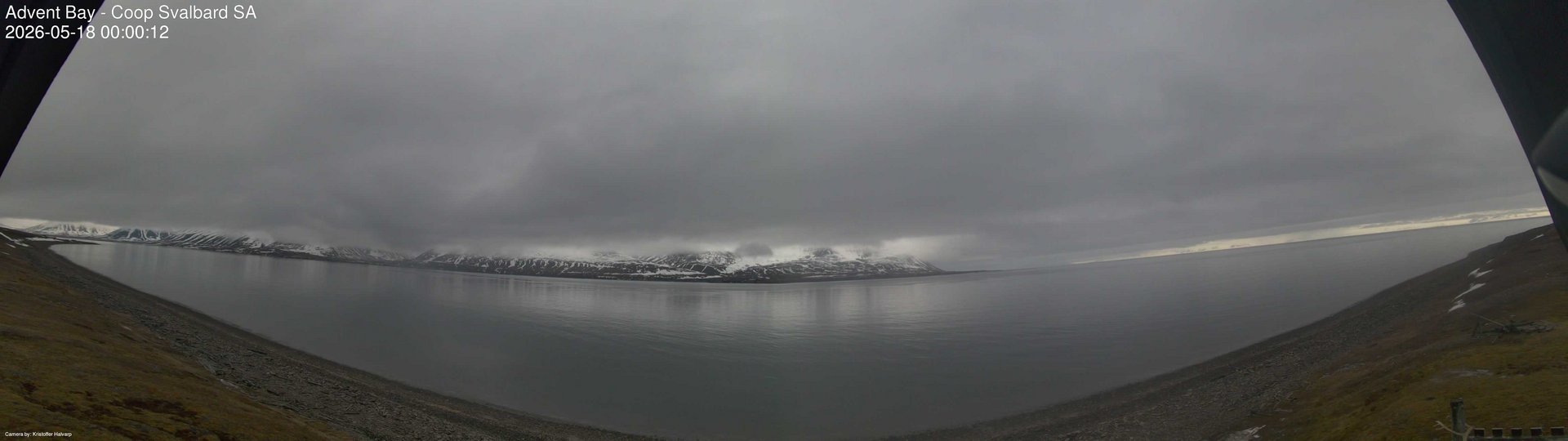 time-lapse frame, Advent Bay webcam