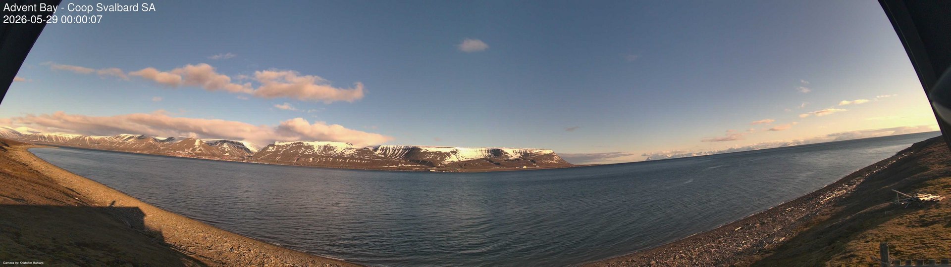 time-lapse frame, Advent Bay webcam