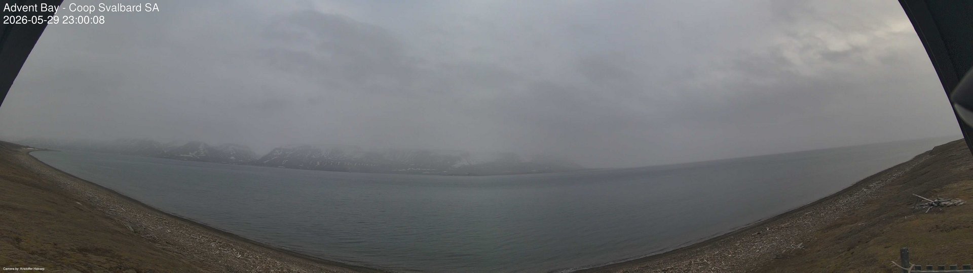 time-lapse frame, Advent Bay webcam