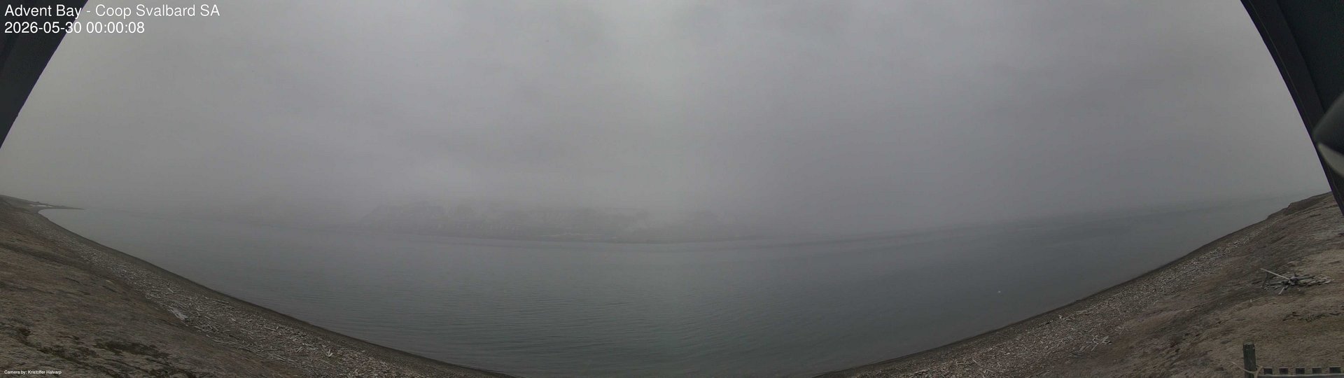 time-lapse frame, Advent Bay webcam