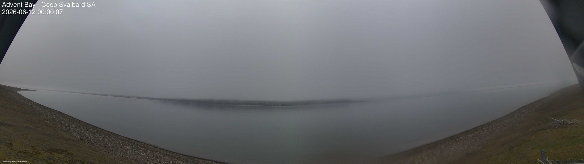time-lapse frame, Advent Bay webcam
