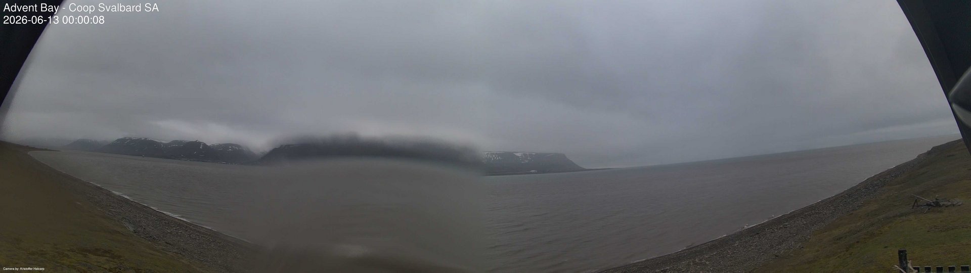 time-lapse frame, Advent Bay webcam