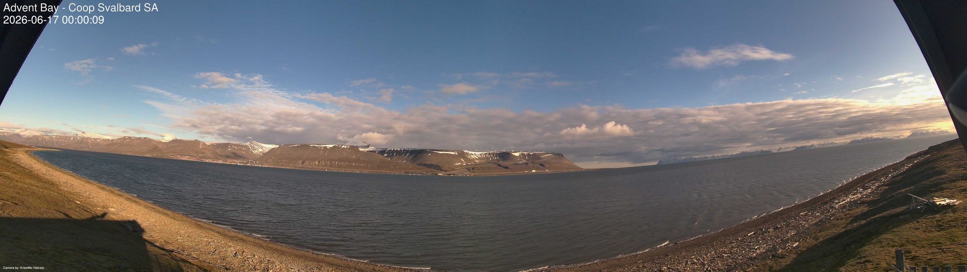 time-lapse frame, Advent Bay webcam