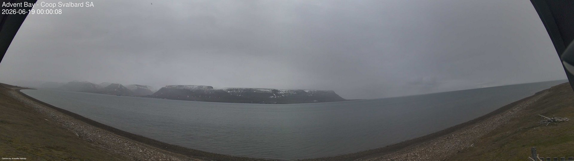 time-lapse frame, Advent Bay webcam