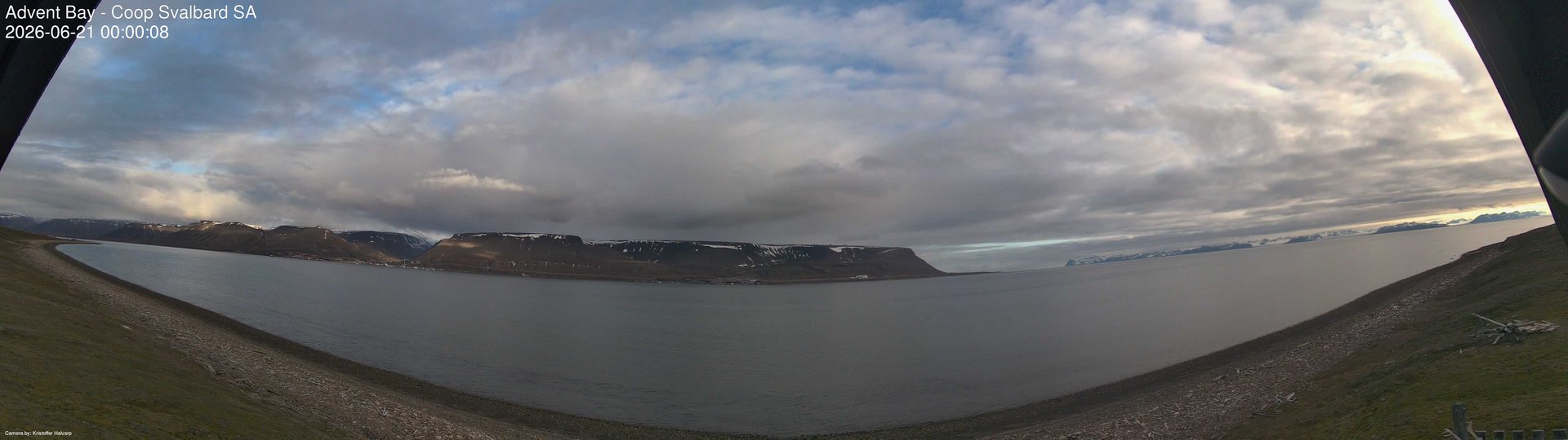 time-lapse frame, Advent Bay webcam