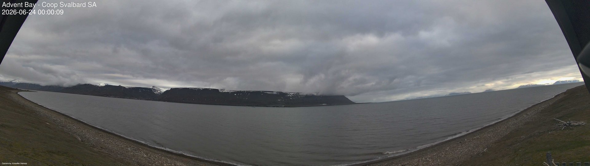 time-lapse frame, Advent Bay webcam