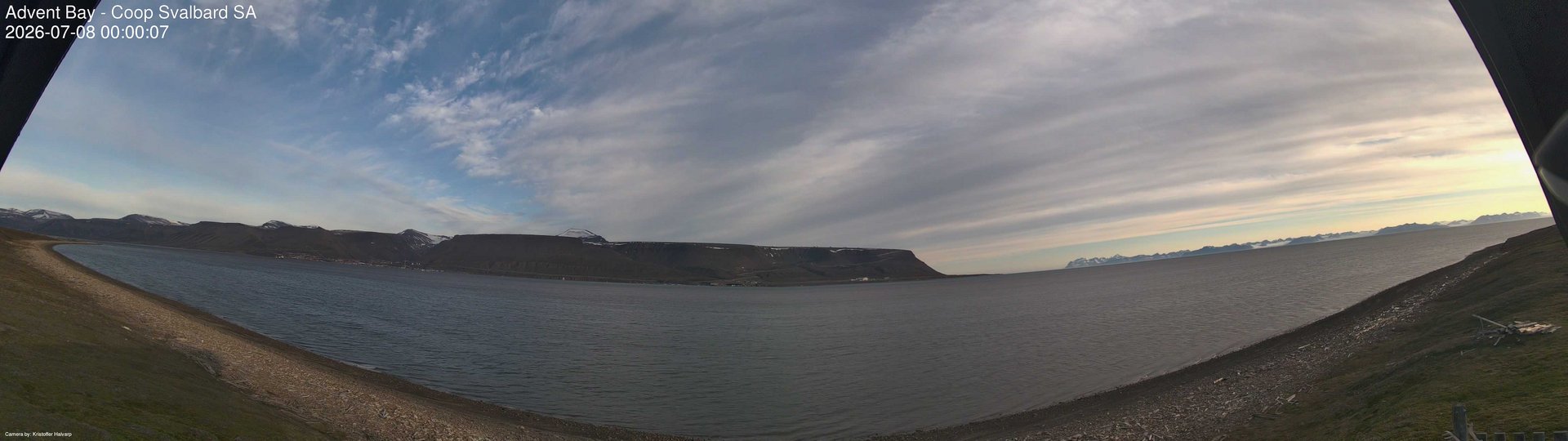time-lapse frame, Advent Bay webcam