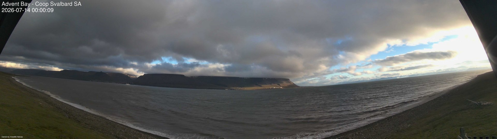 time-lapse frame, Advent Bay webcam