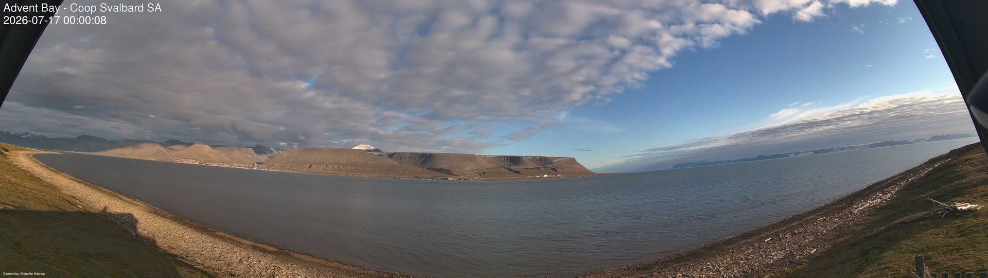 time-lapse frame, Advent Bay webcam