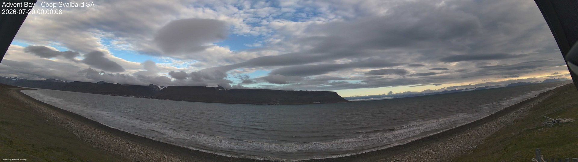 time-lapse frame, Advent Bay webcam