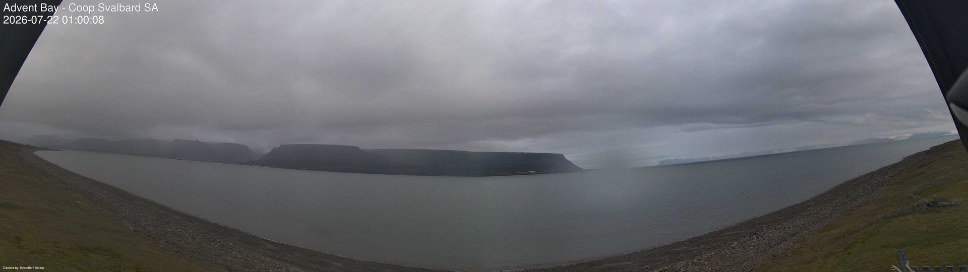 time-lapse frame, Advent Bay webcam