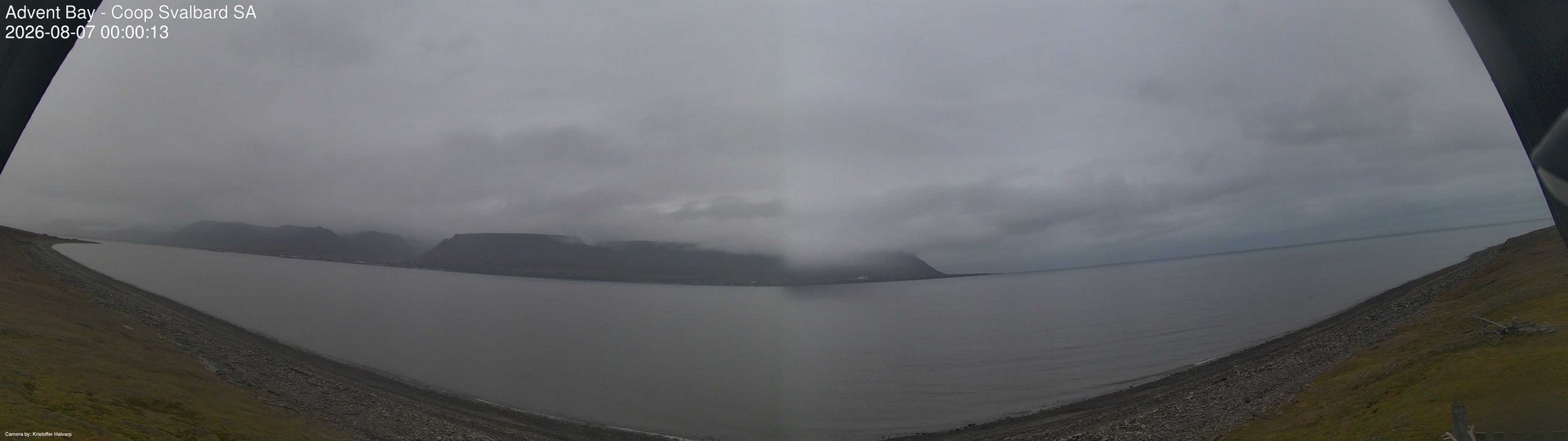 time-lapse frame, Advent Bay webcam