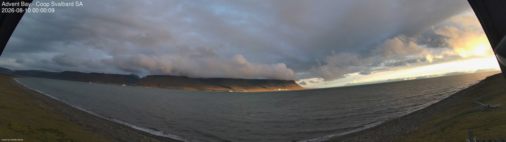 time-lapse frame, Advent Bay webcam