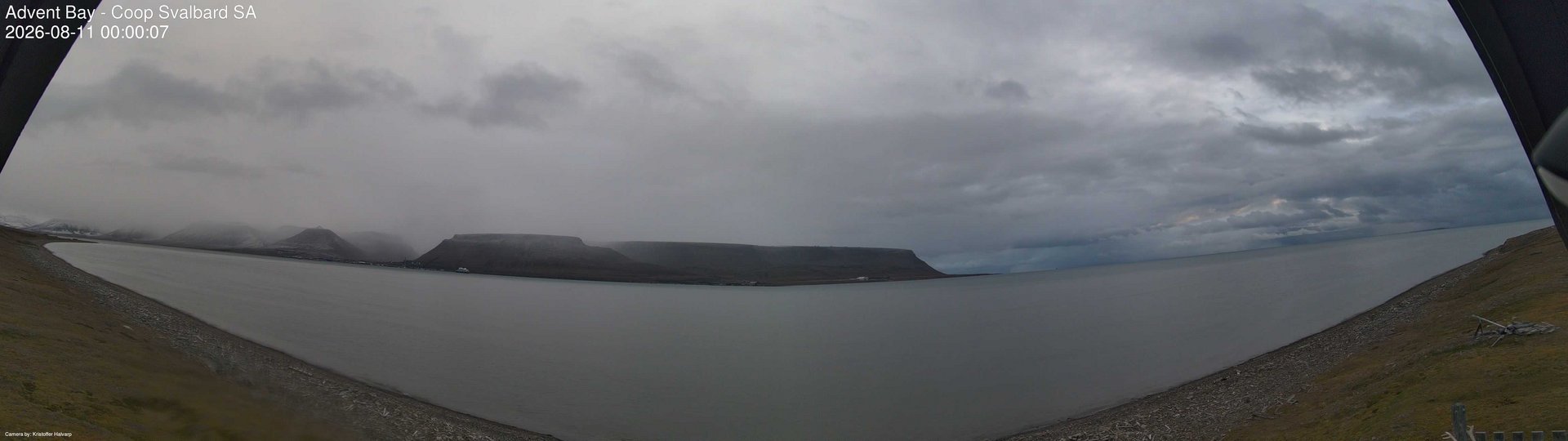 time-lapse frame, Advent Bay webcam