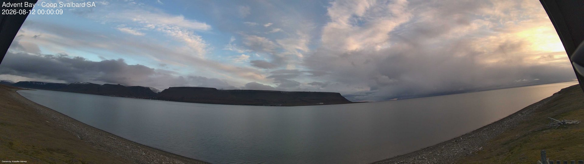 time-lapse frame, Advent Bay webcam