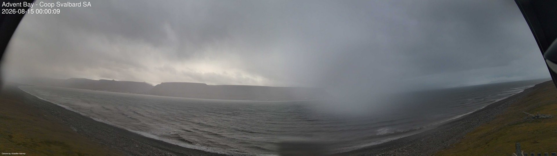 time-lapse frame, Advent Bay webcam