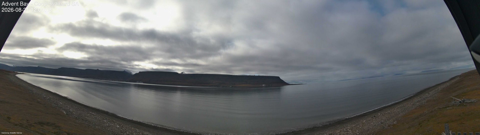 view from Advent Bay on 2026-08-21