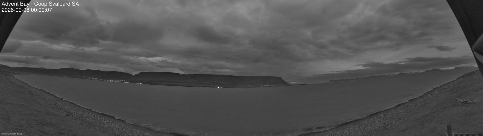 time-lapse frame, Advent Bay webcam