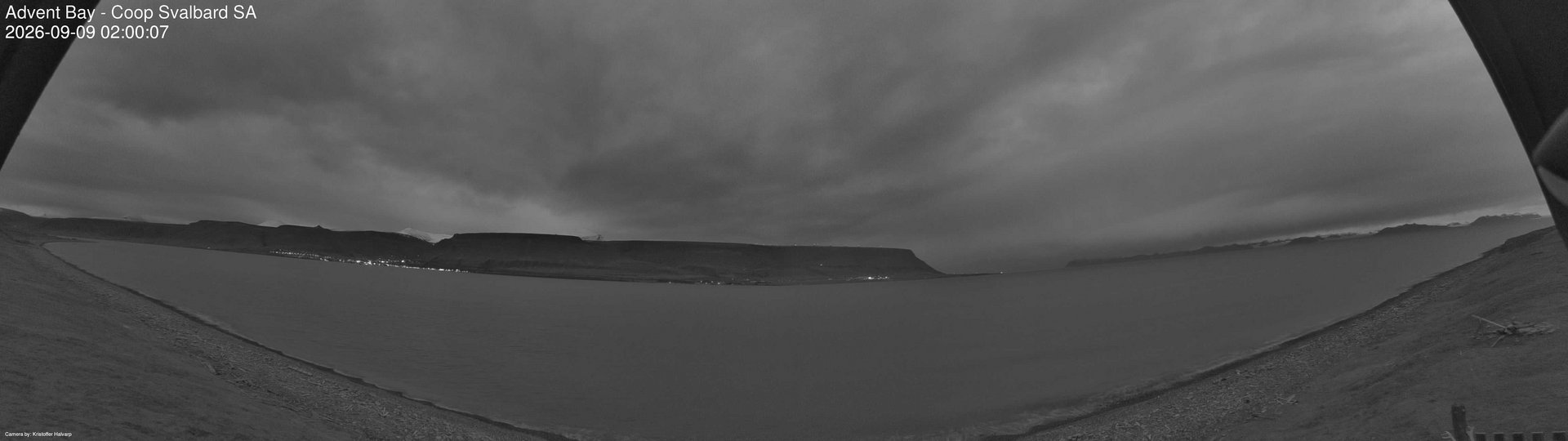 time-lapse frame, Advent Bay webcam
