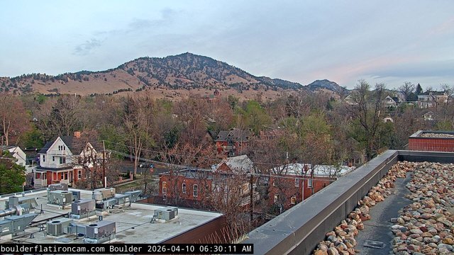 time-lapse frame, Boulder Mt Sanitas NW daily time lapse webcam
