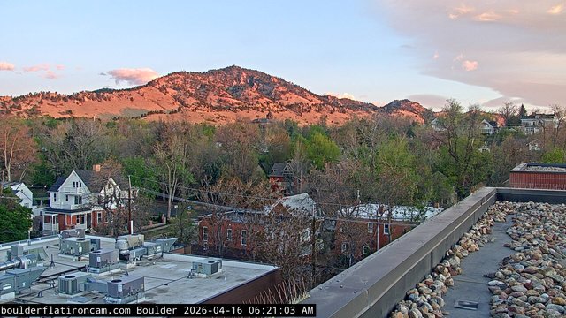 time-lapse frame, Boulder Mt Sanitas NW daily time lapse webcam