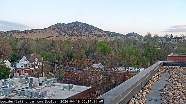 time-lapse frame, Boulder Mt Sanitas NW daily time lapse webcam