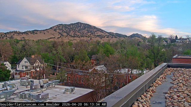 time-lapse frame, Boulder Mt Sanitas NW daily time lapse webcam