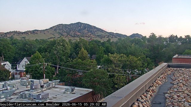 time-lapse frame, Boulder Mt Sanitas NW daily time lapse webcam