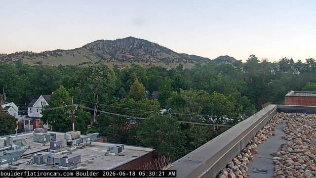time-lapse frame, Boulder Mt Sanitas NW daily time lapse webcam