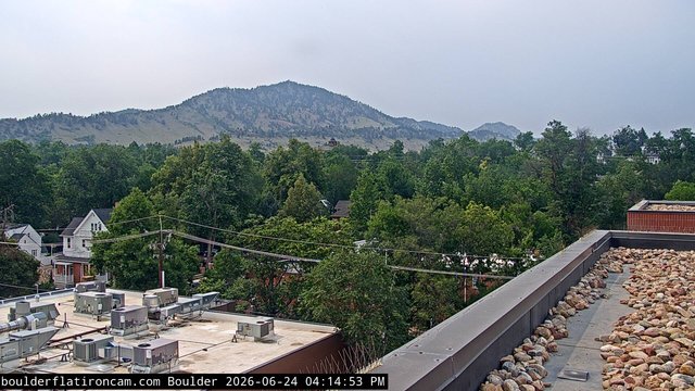 time-lapse frame, Boulder Mt Sanitas NW daily time lapse webcam