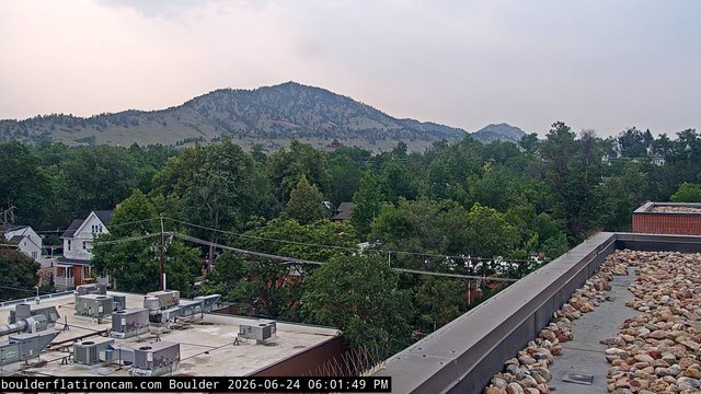 time-lapse frame, Boulder Mt Sanitas NW daily time lapse webcam
