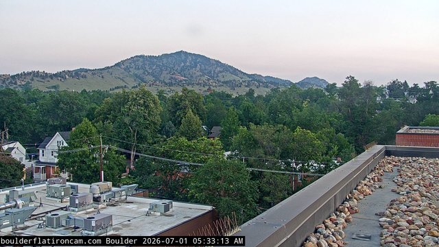 time-lapse frame, Boulder Mt Sanitas NW daily time lapse webcam