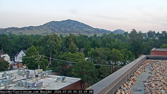 time-lapse frame, Boulder Mt Sanitas NW daily time lapse webcam