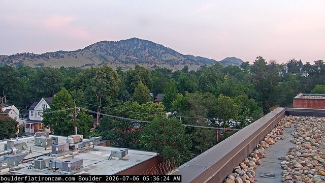 time-lapse frame, Boulder Mt Sanitas NW daily time lapse webcam