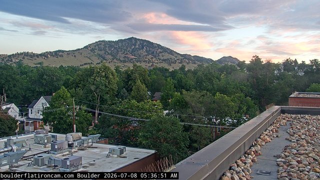 time-lapse frame, Boulder Mt Sanitas NW daily time lapse webcam