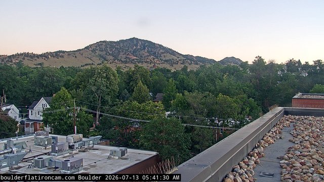 time-lapse frame, Boulder Mt Sanitas NW daily time lapse webcam