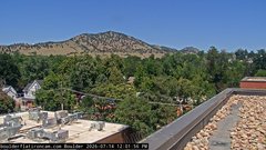 view from Boulder Mt Sanitas NW daily time lapse on 2026-07-14