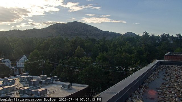 time-lapse frame, Boulder Mt Sanitas NW daily time lapse webcam