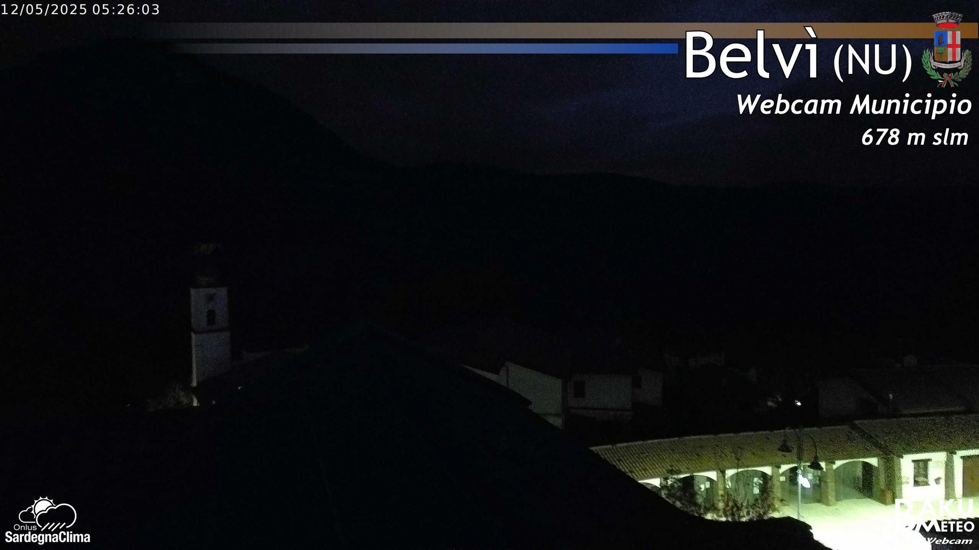 time-lapse frame, Belvi Municipio webcam
