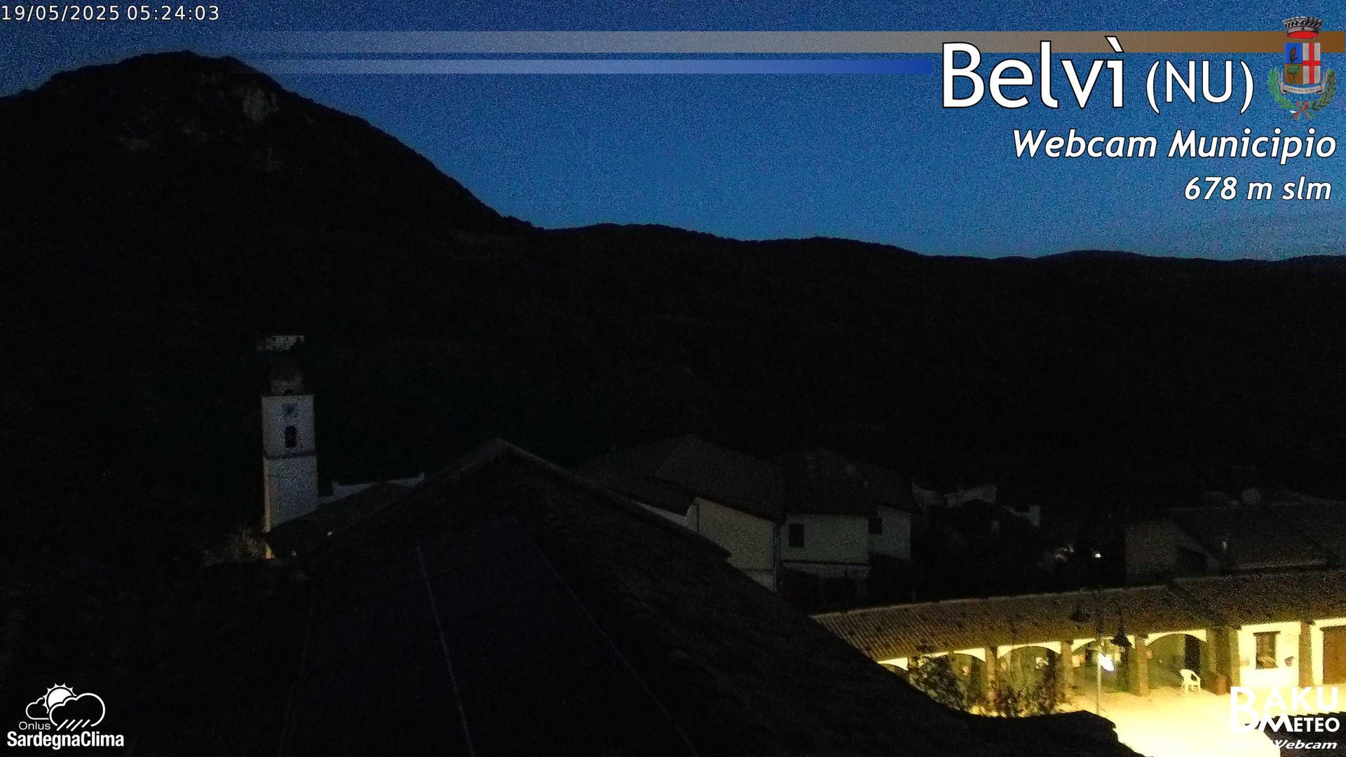 time-lapse frame, Belvi Municipio webcam