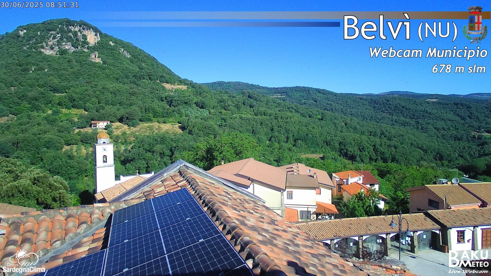 time-lapse frame, Belvi Municipio webcam