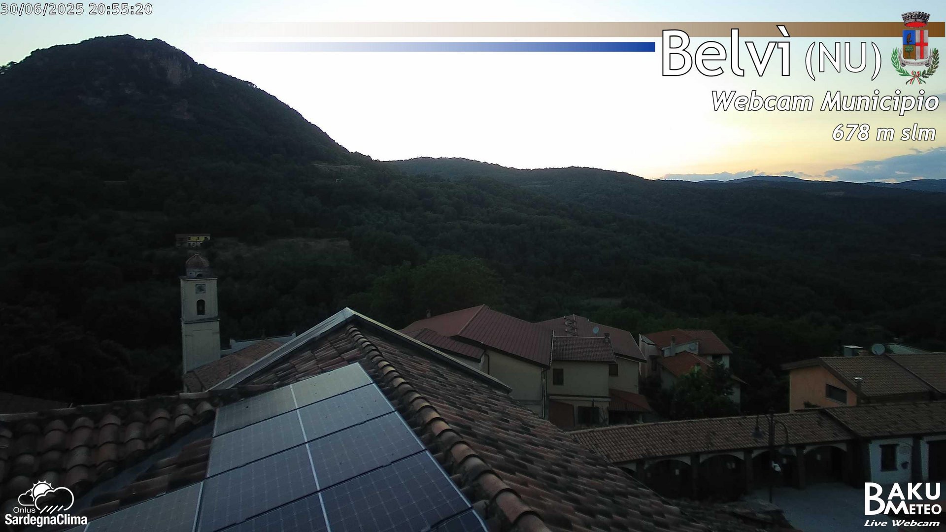 time-lapse frame, Belvi Municipio webcam