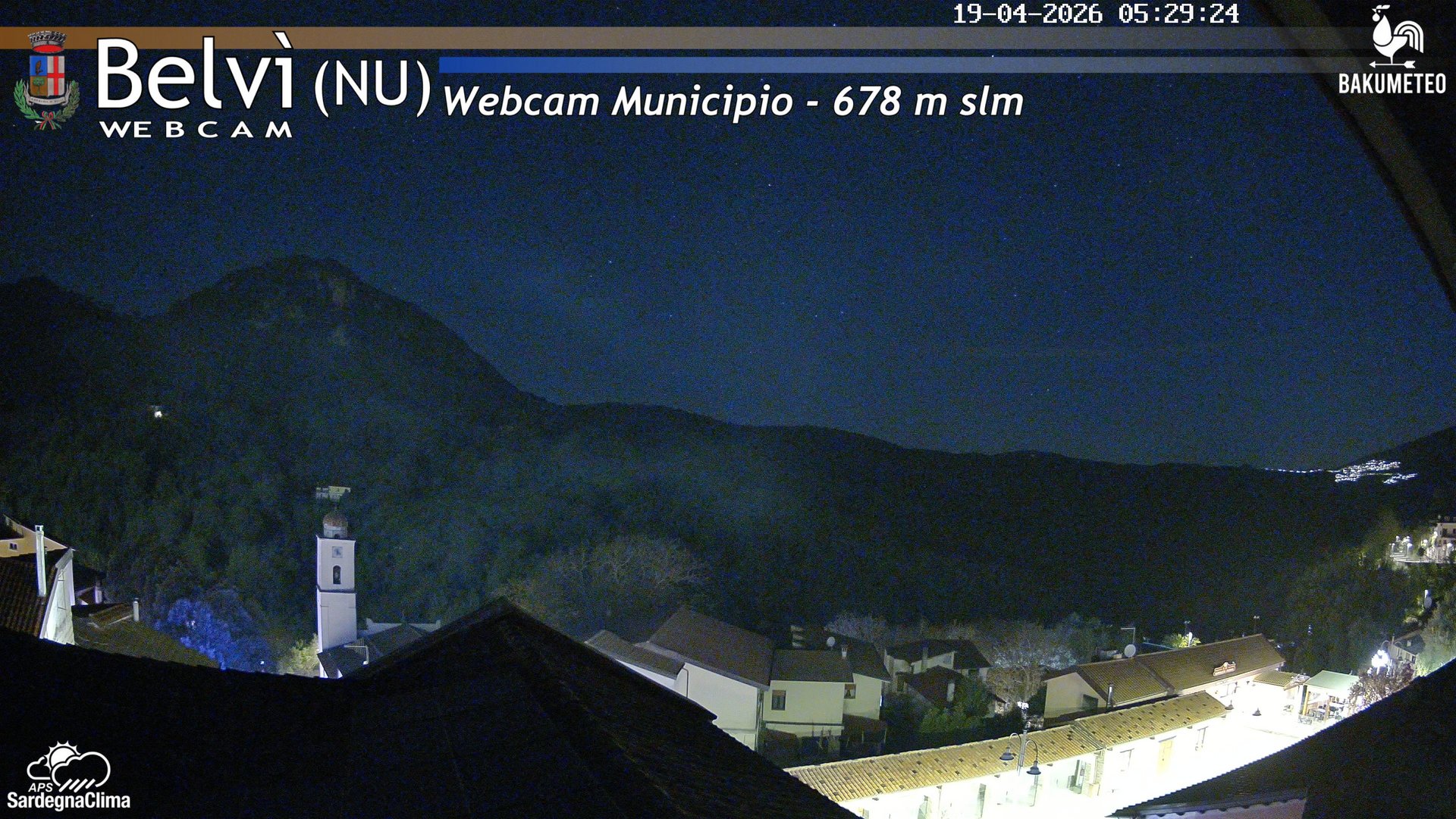 time-lapse frame, Belvi Municipio webcam