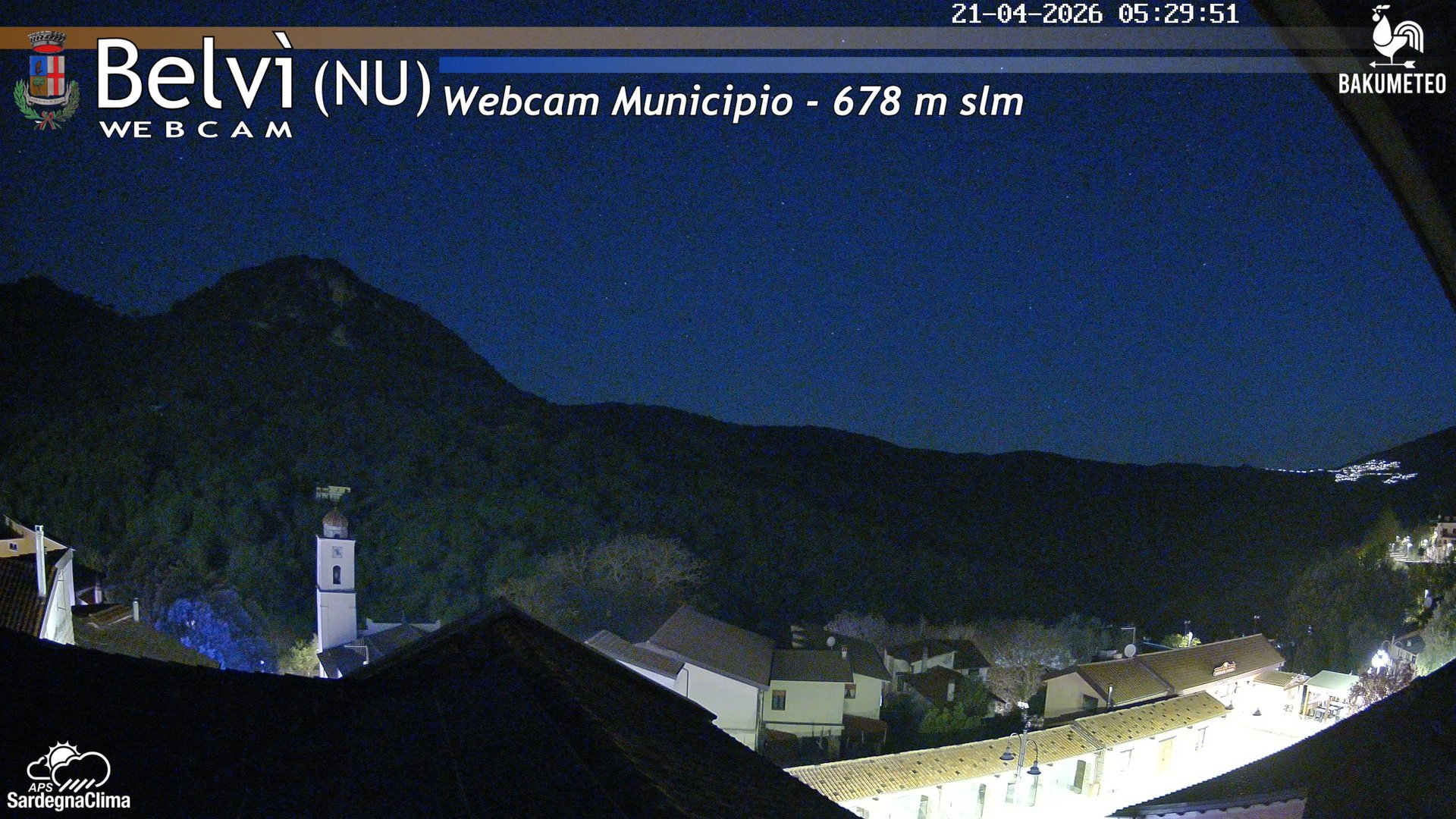 time-lapse frame, Belvi Municipio webcam