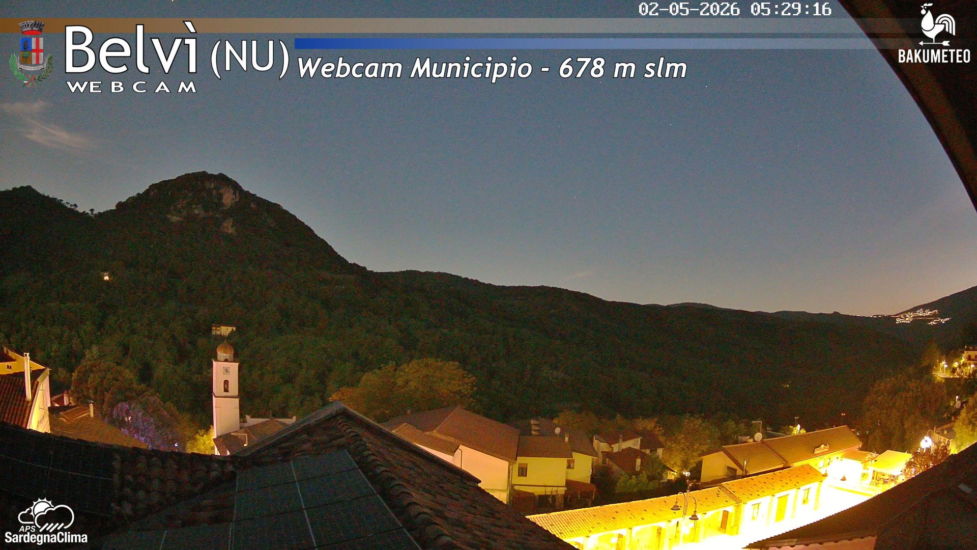time-lapse frame, Belvi Municipio webcam