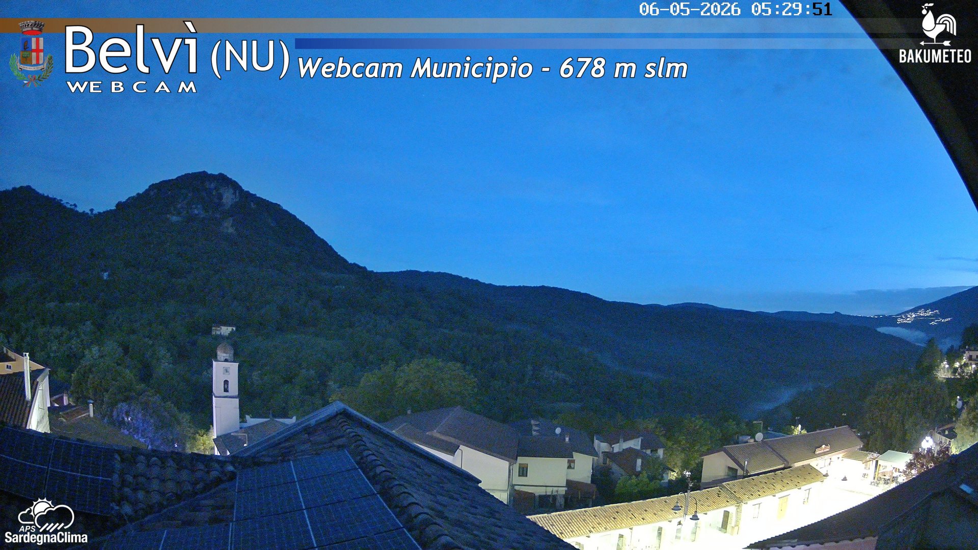 time-lapse frame, Belvi Municipio webcam