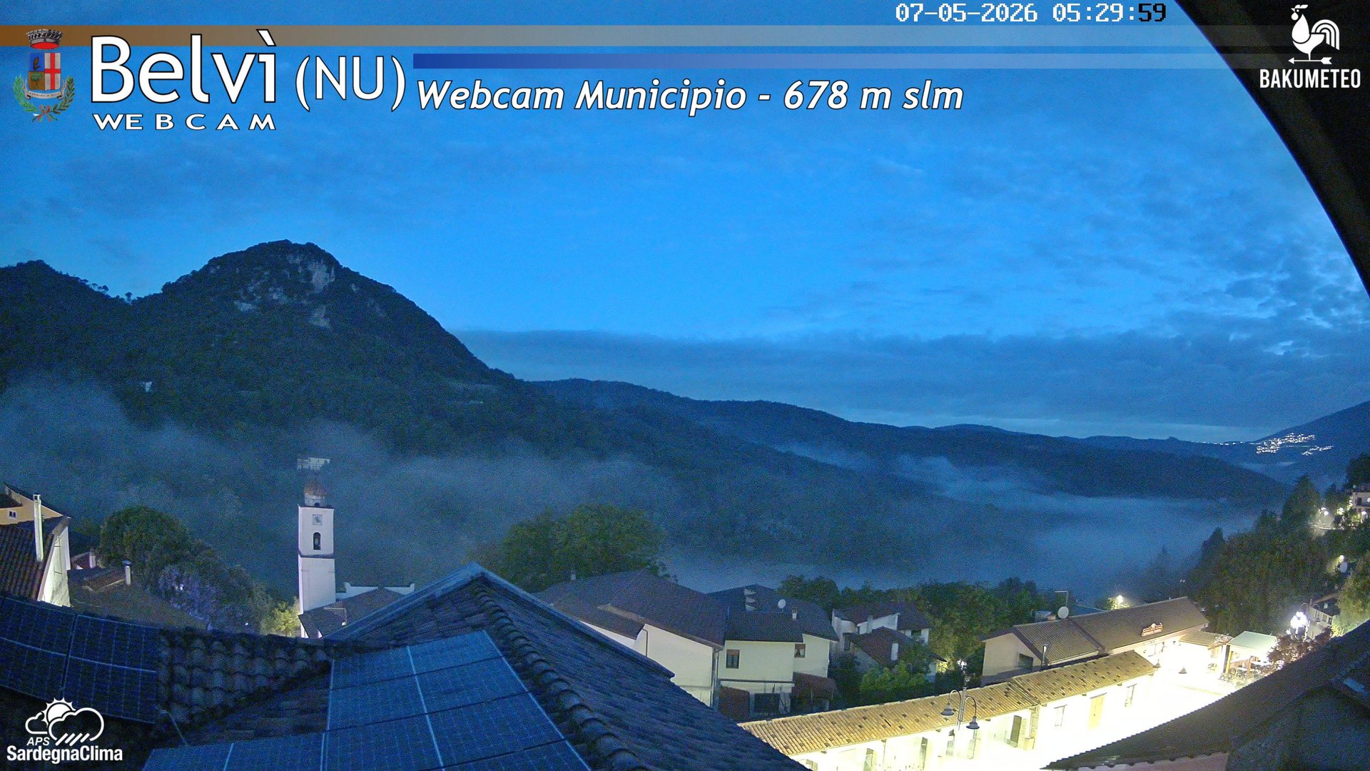 time-lapse frame, Belvi Municipio webcam