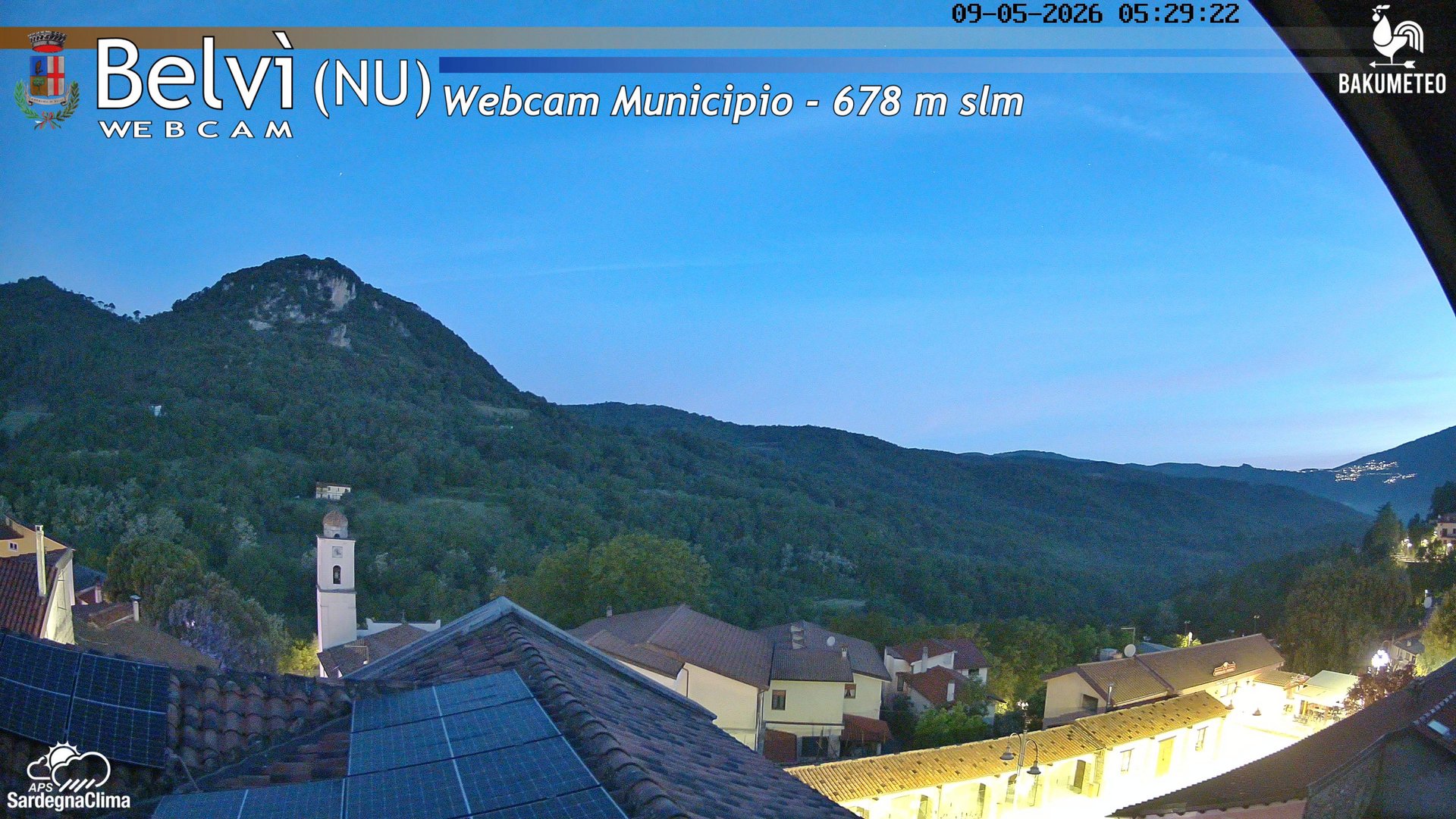 time-lapse frame, Belvi Municipio webcam