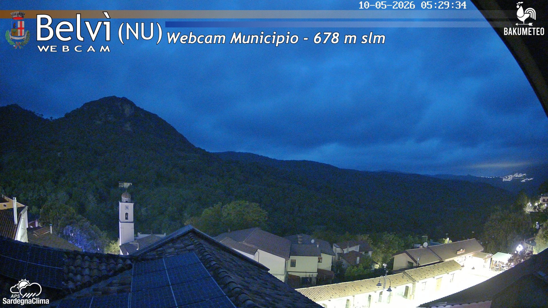time-lapse frame, Belvi Municipio webcam