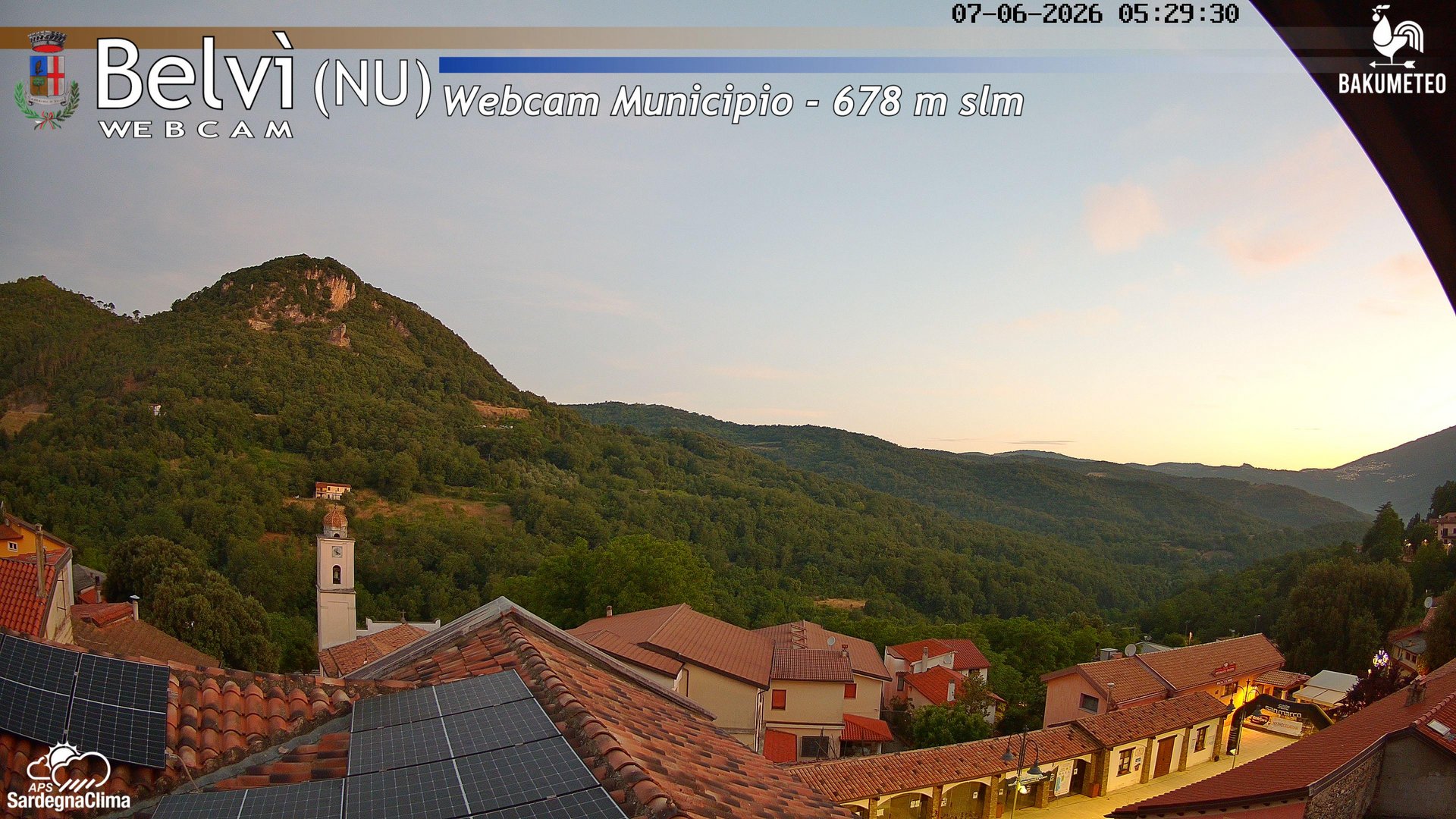 time-lapse frame, Belvi Municipio webcam